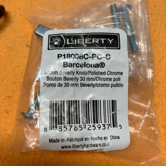 NWOT Liberty Hardware P18008C Knob Barcelona Collection, Polished Chrome x 21 - Picture 8 of 12